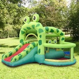 Giochi all'aperto Indoor Kids Gonfiabile Bounce House Yard Jumper Bouncer Mini castelli gonfiabili con scivolo e ventilatore con ventilatore nave libera