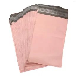 غلاف الهدايا 100 PCS Pink Courier Bag Pailers Poly Bags Express Select Self Selecking