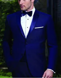 Mens Suits Blazers High Quality Two Buttons Royal Blue Groom Tuxedos Formal Dinner Party Prom 2PiecesJacketPantTietraje de novio para boda 230216