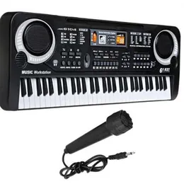 Musical Spielzeug Tragbare 61 Tasten Elektronische Klavier Tastatur Mit Mikrofon Musical Educational Kinder Spielzeug Geschenk Für Jungen Mädchen208z