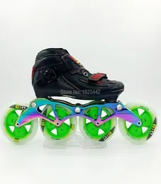 Inline rullskridskor Simmons M1 A Carbon Fiber American Speed ​​Skating Shoes Adult Children Game Special Racing MPC Wheel Motor C4468113
