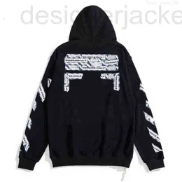 Men's Hoodies & Sweatshirts Designer Mens Loose Classic Hood Cottons Pullover Long Sleeved Back Oil Paint Arrows Tops Hooded hoodie coat 3CET