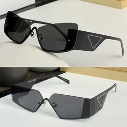 نظارة شمسية شمسية نصف الإطار SPR58Z SLATE GRAY/Black Lenses Metal Sunglasses Men Outdoors Shades Womans Sun Glasses 58z