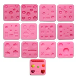 Cake Tools Miniature Silicone Cookie Mold Square Chocolate Ice Candy Maker Tray Jelly Desserts Muffin Fondant Children'S Bakeware