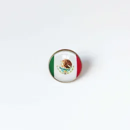 Partys Mexico National Flag Brooch Кубка чемпионата футбола Brooch High Class Banquet Party Cormoration Crystal Memordative Metal Badge