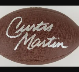 Curtis Martin Green Ham Ditka Okoye Mahomes Favre Roaf Hunt Clark Kelly Autogramm signiert signatured Signaturer Auto Autogramm Sammlerfußballball