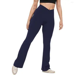 Женские брюки, однотонные, с эластичной резинкой на талии, женские дышащие высокие, широкие расклешенные брюки, универсальная спортивная уличная одежда длиной до пола