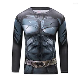 Mäns T -skjortor Cody Lundin Långärm 3D -tryckning Komprimering Tight High Elasticity Men's Shirt Workout Gym Sports MMA Rashguard Male