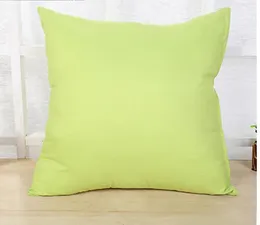 Classic 12 Colori Plain Throw Pillow Case Cover Blank Polyster Home Sofa Cushion Cover Car Home Decor Regalo di NATALE 45 * 45 cm