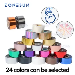 Zonesun Craft Tools 3cmフォイル陽極酸化紙ホットプレスフォイル革製のクラフト青銅色のPUペーパーギルディングホットフォイルペン