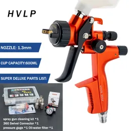 Spray Guns High Quality 4000B HVLP Spray Gun 1.3mm Stainless Steel Nozzle Atomization Professional Sprayer Paint Airbrush For Car Painting 230216