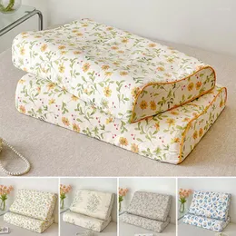 Cuscino Copertura floreale in lattice in memory foam cuscino cuscino 30x50/40x60cm cotone per camera da letto