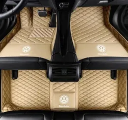 3D Luksusowe maty podłogowe samochodu niestandardowe dla VW Tiguan Tiguan L Touarge Teramont Touran Touran L Sharan Auto podłogowe maty samochodowe Maty Alfombrilla7409326