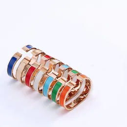 Classic letter bracelets designer for women plated gold cuff bangle birthday cute teen girls trendy tiktok non tarnish fashion letter mens enamel luxury bracelet H1