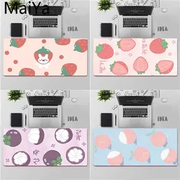 Mouse Pads Wrist Rests Maiya Top Quality Cute Japense strawberry Anime Locking Edge Mouse Pad Game Free Shipping Large Mouse Pad Keyboards Mat T230215