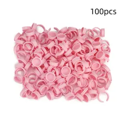 100pcs أكواب حبر الوشم البلاستيكية لأدوات الوشم الدائمة مكياج مكياج الحواجب spment حاوية الصبغات الملحقات القابلة للتصرف