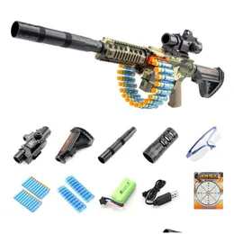 Gun Toys M416 Matic Electric Burst Soft Toy Shooting Darts Camouflage Blaster Pistol For Kids Safe Children F￶delsedagspresent Drop Deli Dhfat