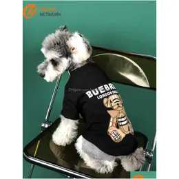 犬のアパレルファッションflカラーサプライズ冬の温かいペットセーターメーカーレター刺繍シュナウザーセータークラシックドロップdhnpl