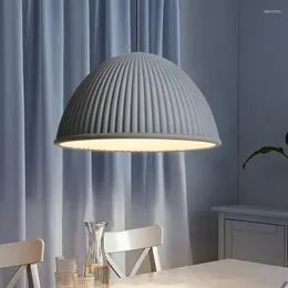 Chandeliers 30cm Dining Table Semicircular Resin Lamp LED Indoor Lighting Nordic Minimalist Restaurant Cafe Decor Chandelier E27