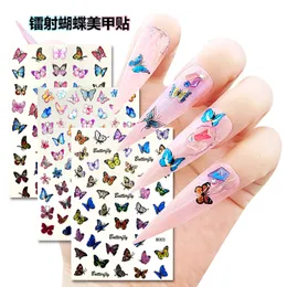 Luminous Nail Neon Glow Stickers Snow/Butterfly Scary Halloween