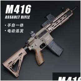 Gun Toys M416 Water Gel Blaster Toy Electric Manual 2 Model Rifle Sniper Paintball Matic Shooting For Adts Boys Cs Drop Delivery Gift Dh4Nv