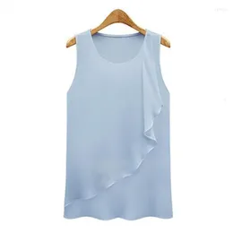 Kvinnors blusar 2023 Summer Women 'Fashion Casual Tank Tops Women Sleeveless Sexig Loose Top Vest Camis Blouse