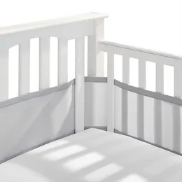 Sponde per letto Born Lettino per bambini Paraurti Traspirante Culla in rete Lettino per protezione per la testa Set di biancheria da letto Estate Decorazioni per la camera Accessori per neonati 230216