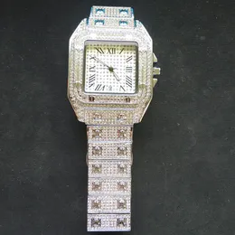 Full Diamond Men Watch watch watch quartz movement chine out 샤인 손목 시계 라이프 스타일 방수 고품질 아날로그 시계 Fash214Z