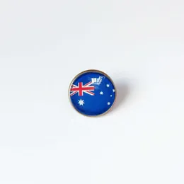 Partys Australia National Flag Brooch Кубка чемпионата футбола Brooch High Class Banquet Party Cormoration Crystal Memory Metal Badge