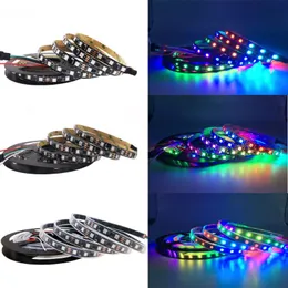 WS2811 Led Strip 60LED/m Individually Addressable Led Light SMD5050 RGB Magic Color Flexible Rope Lights IP67 Silicone Coating Waterproof crestech