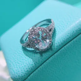 Andere Luxurys Designer-Ring Diamant-Verlobungsring für Frauen Mode Paar Hochzeitsschmuck Klassischer Sterlingsilber-Schmuck Geschenk Lxzs