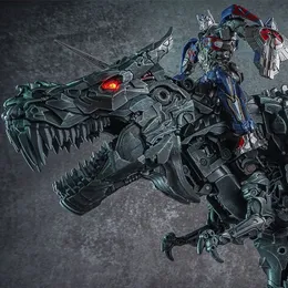 Экшн -фигуры WJ Transformation Grimlock Alloy Film Film Негабаритный увеличенный лидер динозавров SS07 Древнее фигурное упражнение подарки. Подарки 230217