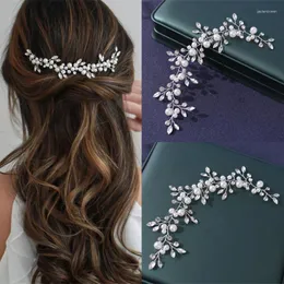 Headpieces Pearls Crystal Handmade Headbands Fashion Wedding Hair Accessories Hairbands Rhinestone Head Jewelry Wholesale Dropping