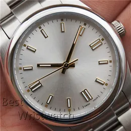 DateJust 41 Mens Watches Silver 41mm自動ムーブメントステンレススチールウォッチ女性2813機械腕時計