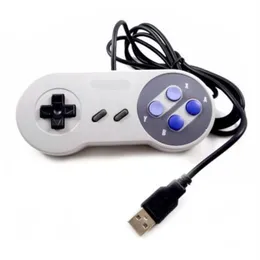 Klasyczny kontroler USB kontrolery komputerowe Gamepad Joypad Joystick Wymiana dla Super Nintendo SFC dla SNES NES Tablet Windows Mac z pakowaniem detalicznym