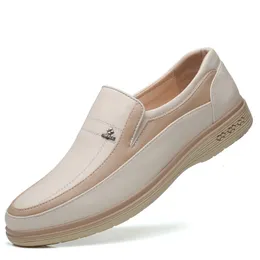 Scarpe eleganti da uomo in microfibra Scarpa moda in pelle italiana Autunno traspirante Slip on Mocassini casual Mocassini Hombre 230216