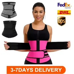 1 Pc Men Women Shapers Waist Trainer Belt Corset Belly Slimming Shapewear Adjustable Waist Support Body Shapers FY8084 ss0217