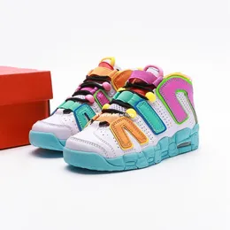 Uptempos zapatos de baloncesto para ni￱os grandes pippen m￡s zapatillas de deporte