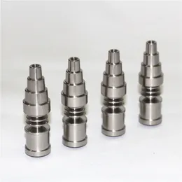 Tubos de fumantes 6 em 1 Universal Domless 10mm 14mm 18mm de tit￢nio unhas machos f￪meas Ti pregos para todas as plataformas de ￳leo Bongos de ￡gua de vidro