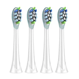 4pcs / lot Cabezales de cepillo de dientes de repuesto Fornbhbj DiamondClean HydroClean Black HX9054p Heads327v de cepillo de dientes eléctrico