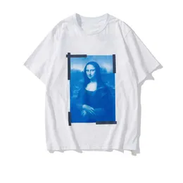 Men's T-Shirts Designer Fashion Top Quality s Mona Lisa Printing Tee Womens Summer Luxury Tshirt Casual Streetwear Shirt s2190
