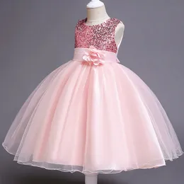 Meninas vestidos de bebê lantejoulas de flor de flor Tutu Roupas infantil Casamento de aniversário roupas infantis crianças fantasia de natal 230217