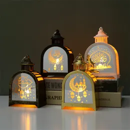 LED Ramadan Party Lantern Wind Lights Eid Mubarak Islamiska muslimska festdekor Eid Al Adha Ramadan g￥vor