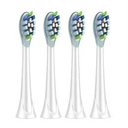 Cabezales de cepillo de dientes de lote de 4 piezas FornbHBJ Diamondclean Hydroclean negro HX9054P Cepillo de dientes eléctrico 200296a