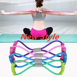 DHL 8-formad rally TPE Yoga Gel Fitness Resistance Chest Rubber Fitness Rope Muscle Band tr￤ning Dilastic New FY7033