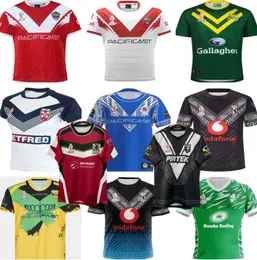 22 23 New Zealand kiwis Rugby Jersey MMT tonga jamaica RLWC t-shirt Inglese Australia fiji SAMOA Libano 2022 2023 enGlands Paris Argentina FIJI Ireland RUGBY shirt