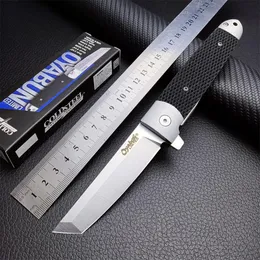 COLD Steel 62T Oyabun Flipper Knife 3,5 "S35V Tanto Blade G10 Ручки Охота на выживание на открытом воздухе Кемпинг Карманные ножи EDC AD20.5 Инструменты