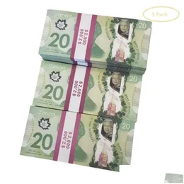 Gry nowatorskie Prop CAD Game Pieniądze 5/10/20/100 Kopiuj Canadian Dollar Canada Banknotes Fałszywe notatki filmy rekwizyty Drop dostawa