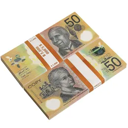 Neuheit Spiele Prop Aud Banknoten Australischer Dollar 20 50 100 Papier Kopie FL Druck Banknote Geld Fake Monopoly Film Requisiten Drop Deliv Dhdap