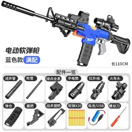 M416 Electric Automatic Automatic Soft Bullet Toy Puns Blaster Shooting Launcher Rifle للبالغين للأطفال